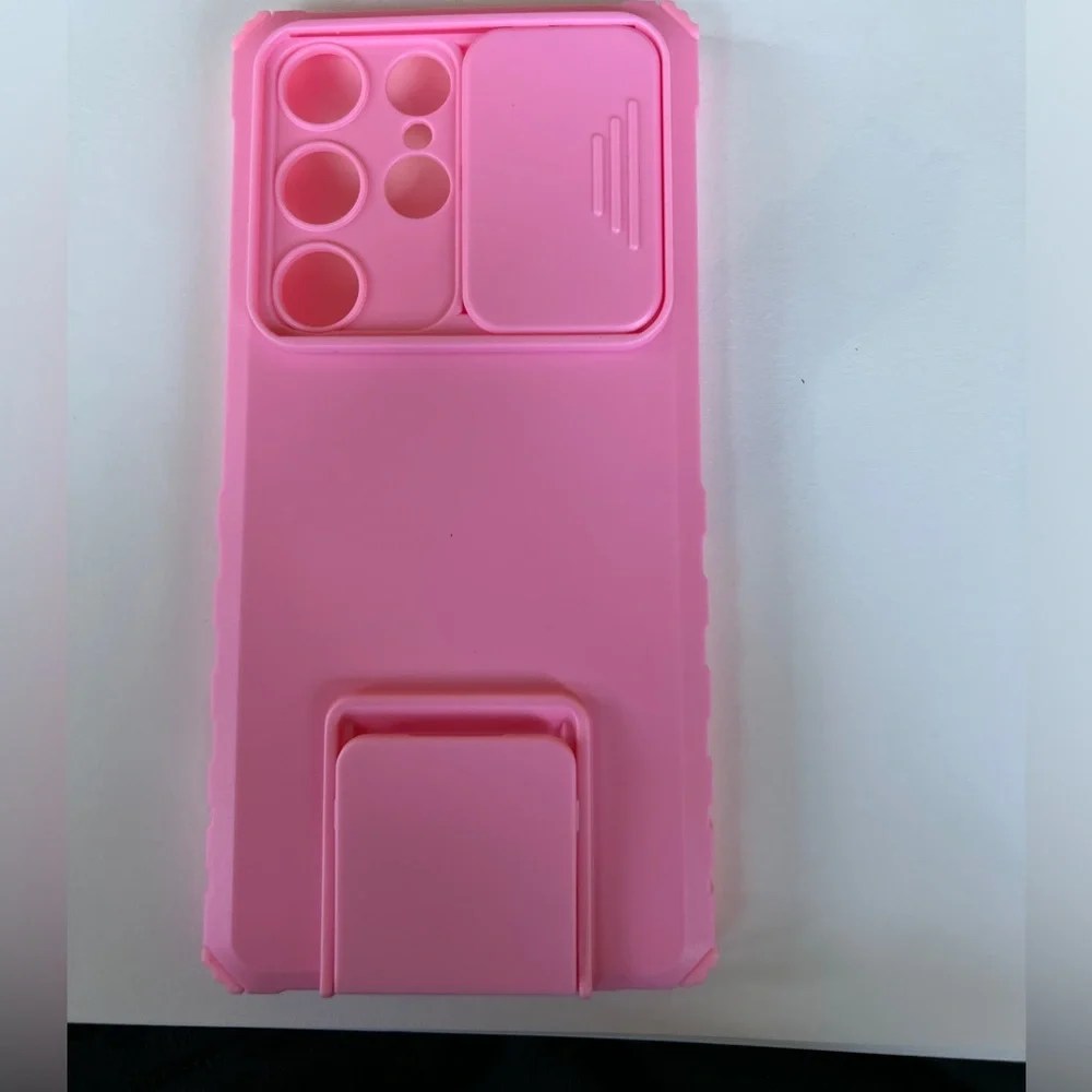 Galaxy S23 ultra pink phone case by Asuwish